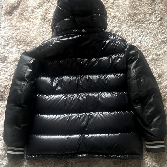 MONCLER Quilted Lacquered-Nylon Hooded Down Jacket size 6 limited edition - Picture 5 of 10